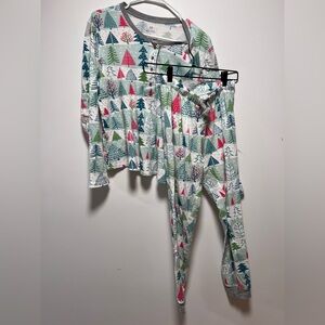 Honest Company Festive Trees pajamas